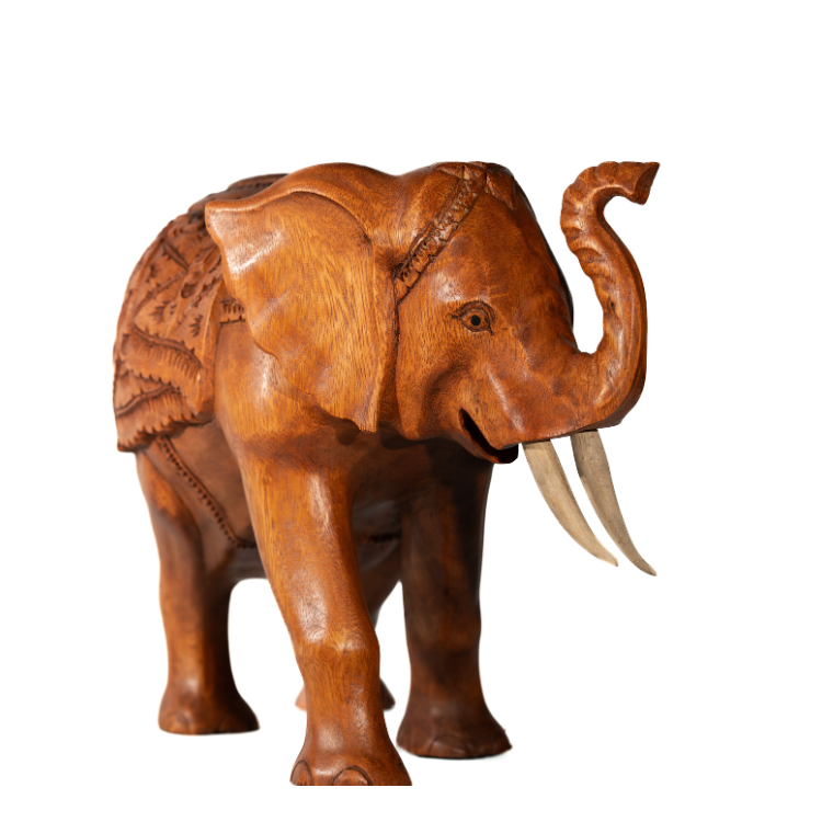 Elephant with Ornate Carvings
