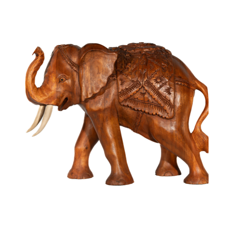 Elephant with Ornate Carvings
