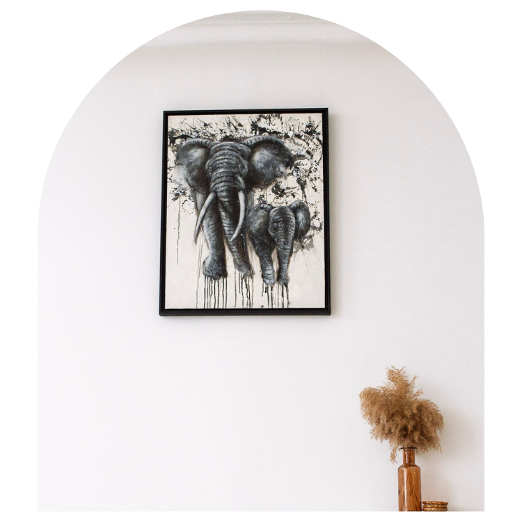 Mother and Calf Elephant