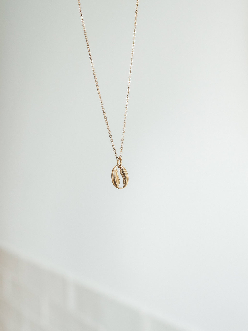Lakey Peak Cowrie Shell Gold Necklace