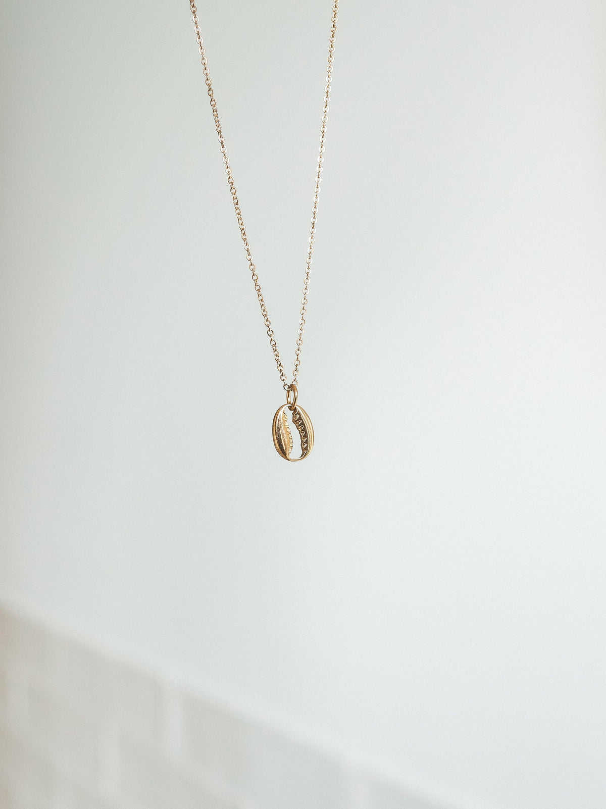 Lakey Peak Cowrie Shell Gold Necklace
