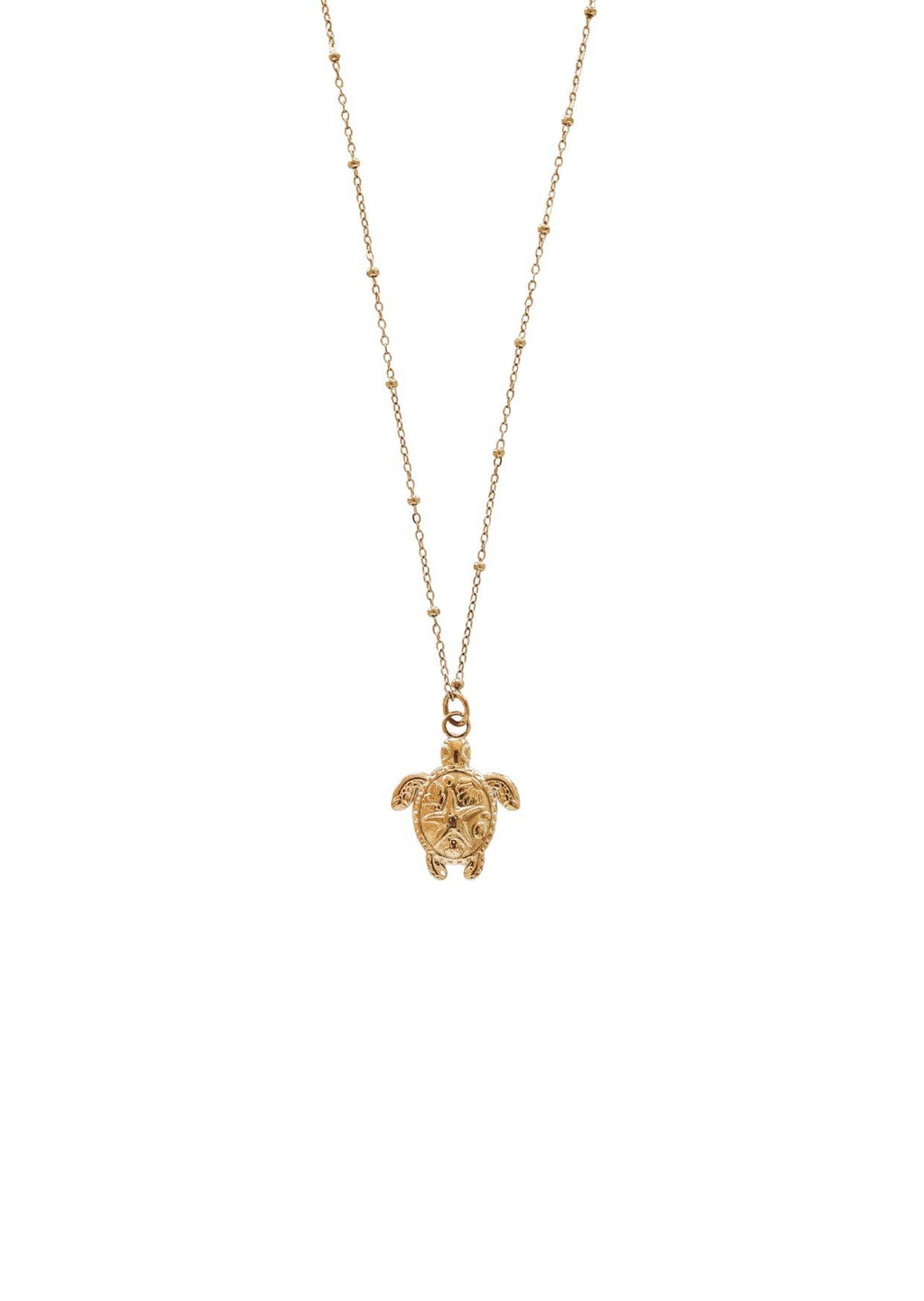 Turtle Pendant Gold Necklace