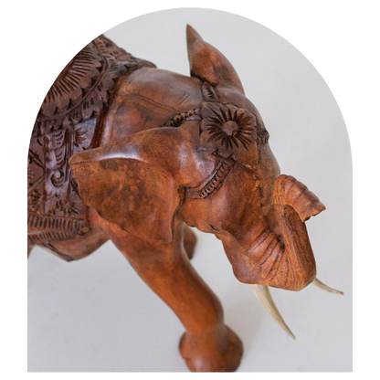 Elephant with Ornate Carvings