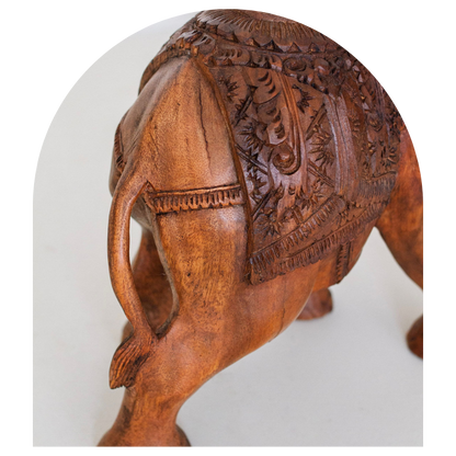 Elephant with Ornate Carvings