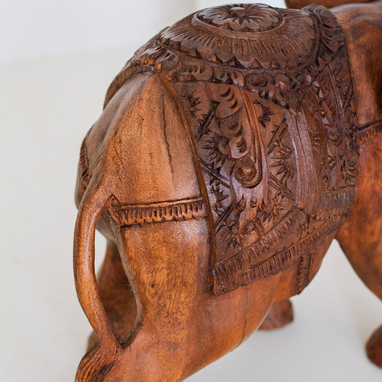 Elephant with Ornate Carvings