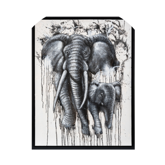 Mother and Calf Elephant