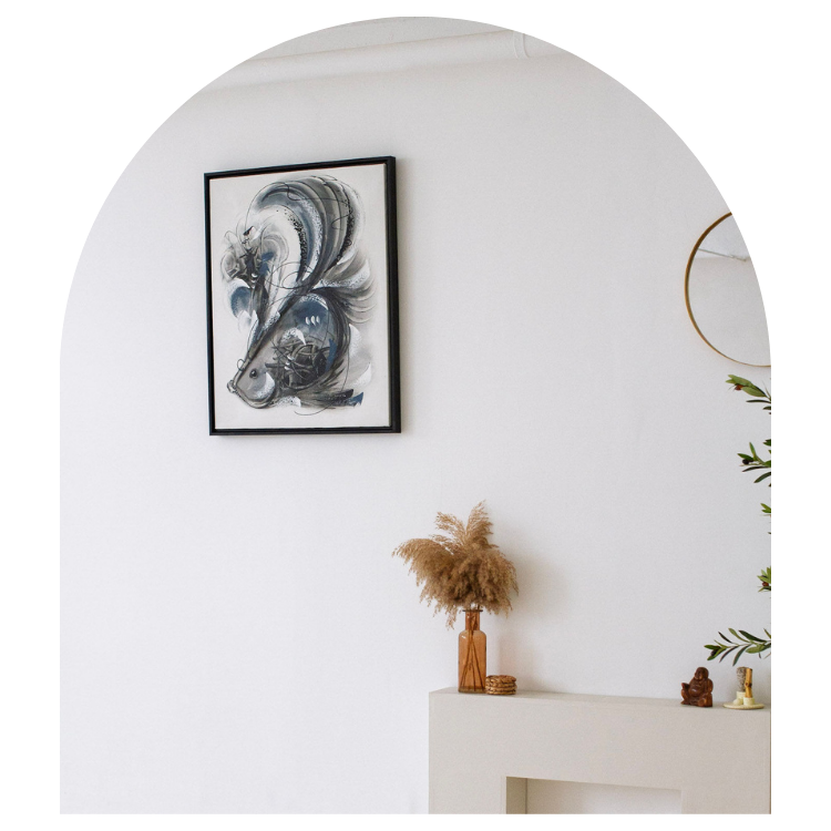 Absract Fish Painting