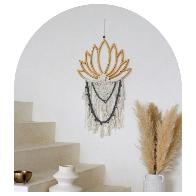 Lotus shaped wall hanging