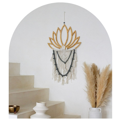Lotus shaped wall hanging