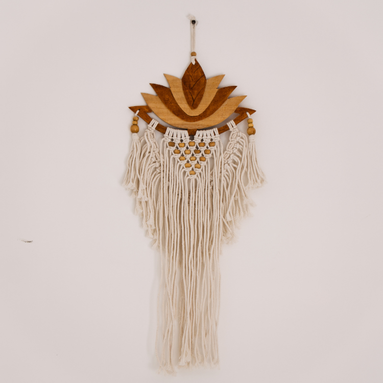 Small Lotus Macramé Wall Hanging