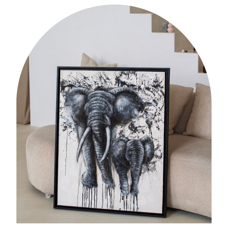 Mother and Calf Elephant