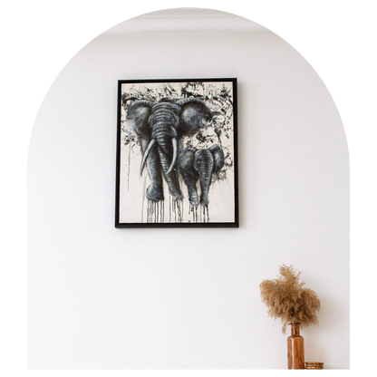 Mother and Calf Elephant