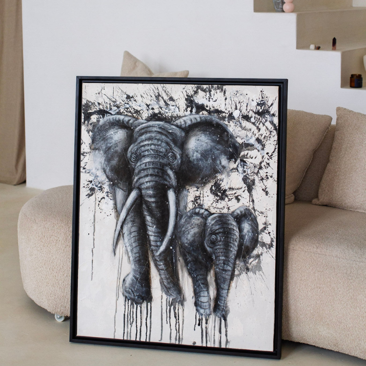 Mother and Calf Elephant