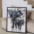 Mother and Calf Elephant